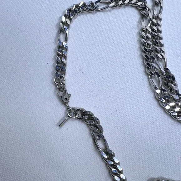 Monet – Figaro Link 30” Silver-Tone Chain Necklace - Picture 5 of 6